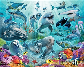 Zdjęcie Tapeta 3D Walltastic - Under the Sea