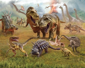 Zdjęcie Tapeta 3D Walltastic - Dinosaur Land