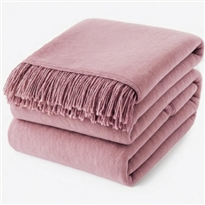 Zdjęcie Koc Mocadesign 150x200 brudny róż