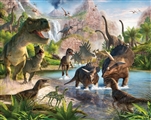 Tapeta 3D Walltastic - Dinosaur Land 2
