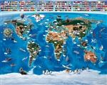 Tapeta 3D Walltastic - Map of the World