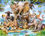 Tapeta 3D Walltastic - Jungle Safari