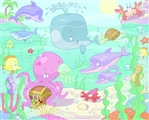 Tapeta 3D Walltastic - Baby Sea